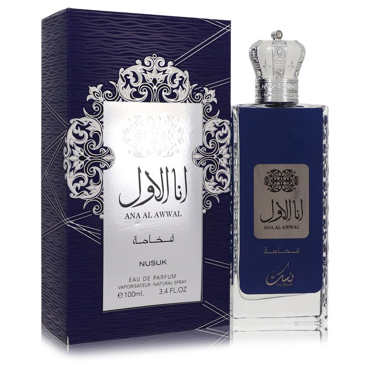 Ana Al Awwal Blue by Nusuk Eau De Parfum Spray 3.4 oz For Men