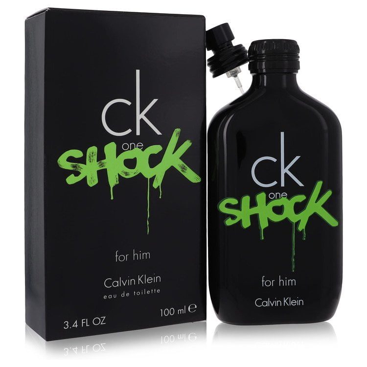 CK One Shock by Calvin Klein Eau De Toilette Spray 3.4 oz For Men