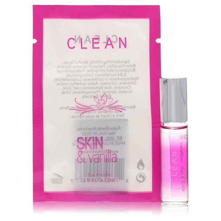 Clean Skin and Vanilla by Clean Mini Eau Frachie .17 oz For Women