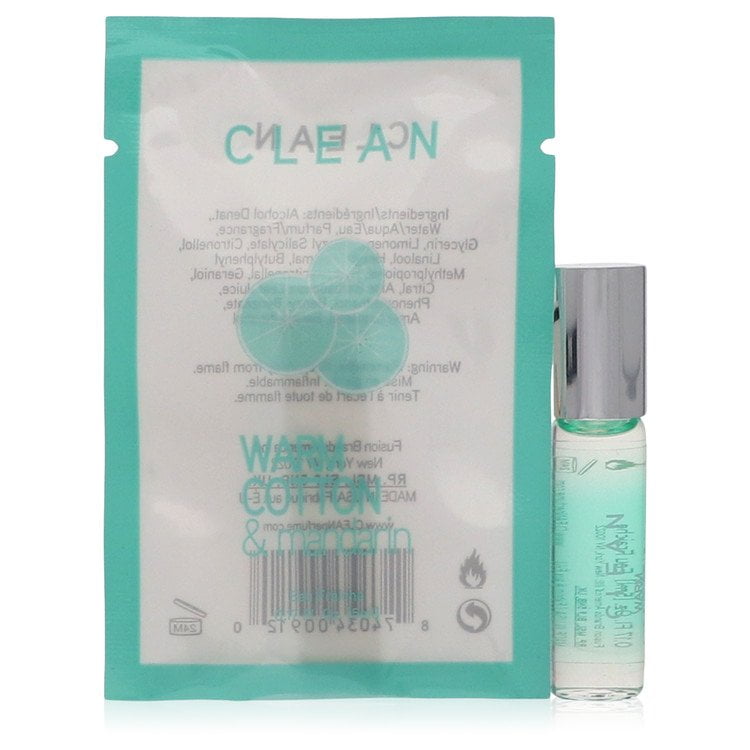 Clean Warm Cotton & Mandarine by Clean Mini Eau Fraiche .17 oz For Women