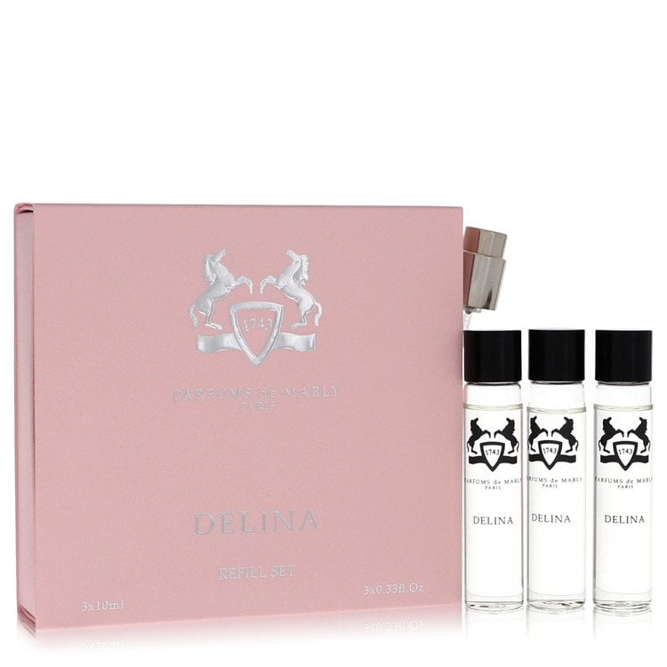 Delina by Parfums De Marly Three Eau De Parfum Spray Refills 3 x .34 oz For Women