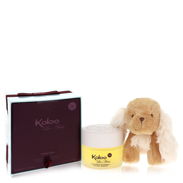 Kaloo Les Amis by Kaloo Eau De Senteur Spray / Room Fragrance Spray (Alcohol Free) + Free Fluffy Puppy 3.4 oz For Men