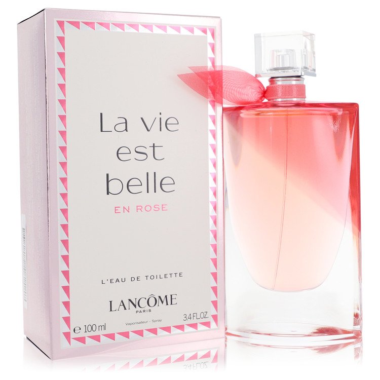 La Vie Est Belle En Rose by Lancome L'eau De Toilette Spray 3.4 oz For Women