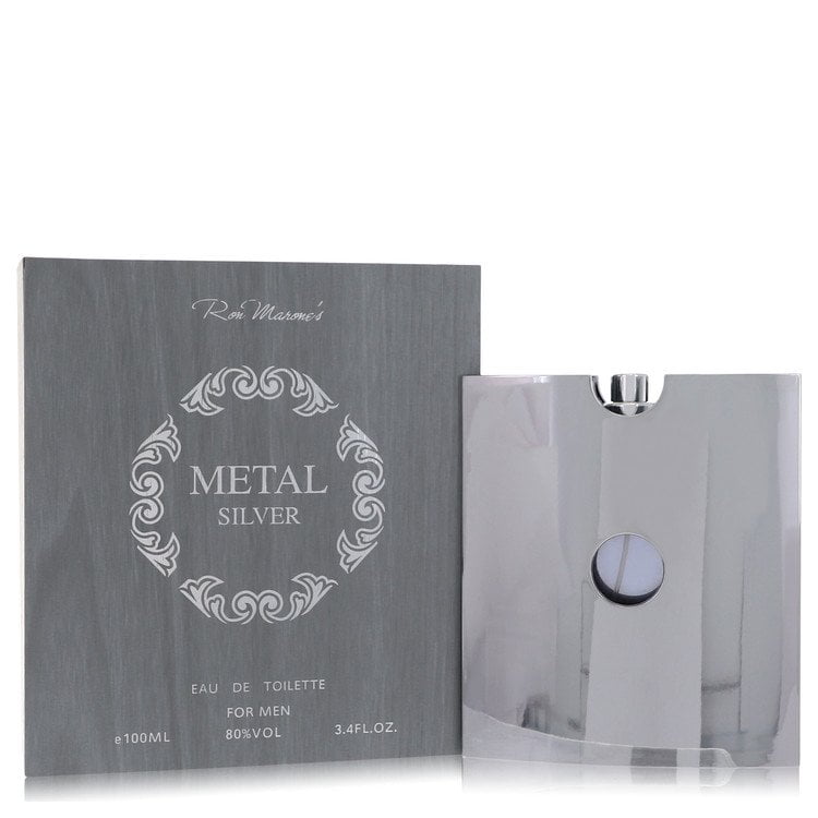 Metal Silver by Ron Marone Eau De Toilette Spray 3.4 oz For Men