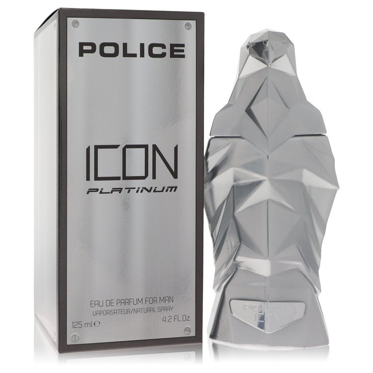 Police Icon Platinum by Police Colognes Eau De Parfum Spray 4.2 oz For Men