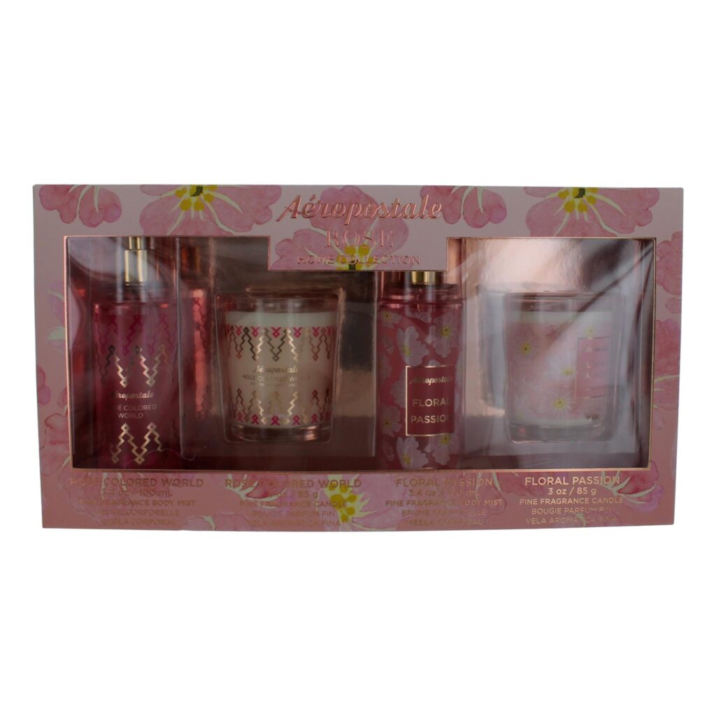 Aeropostale Rose Home Collection by Aeropostale 4 Piece Gift Set