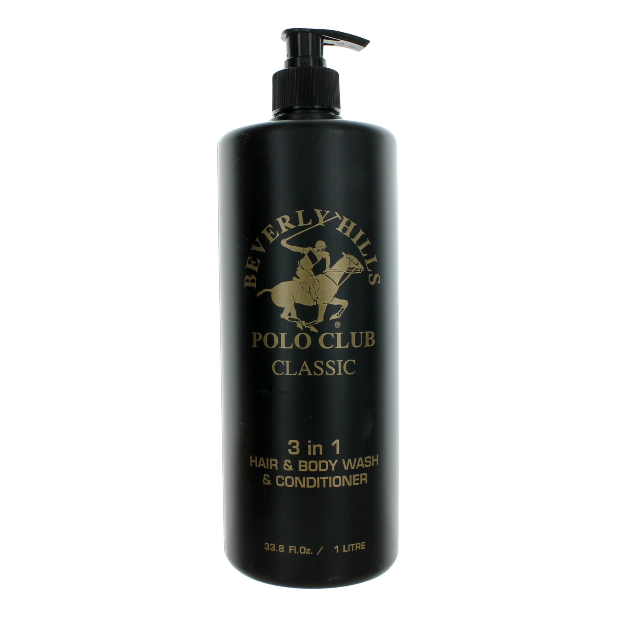 BHPC Classic by Beverly Hills Polo Club 33.8 oz 3-in-1 Hair & Body Wash & Conditioner for Men