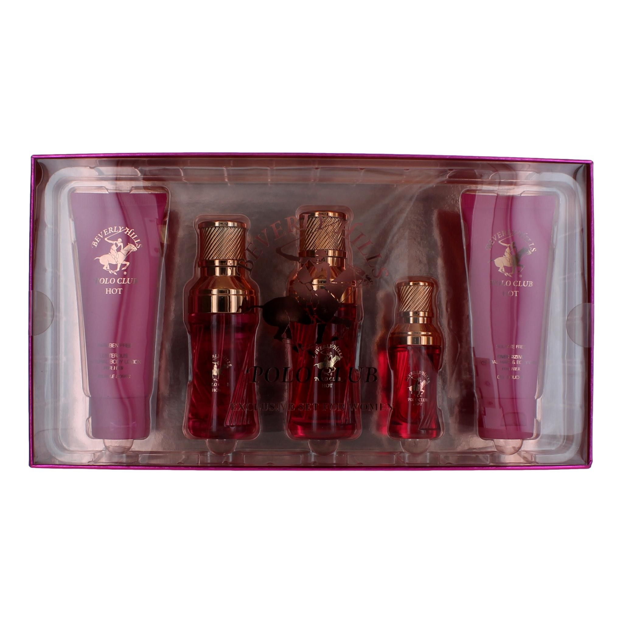 BHPC Hot by Beverly Hills Polo Club 5 Piece Gift Set for Women