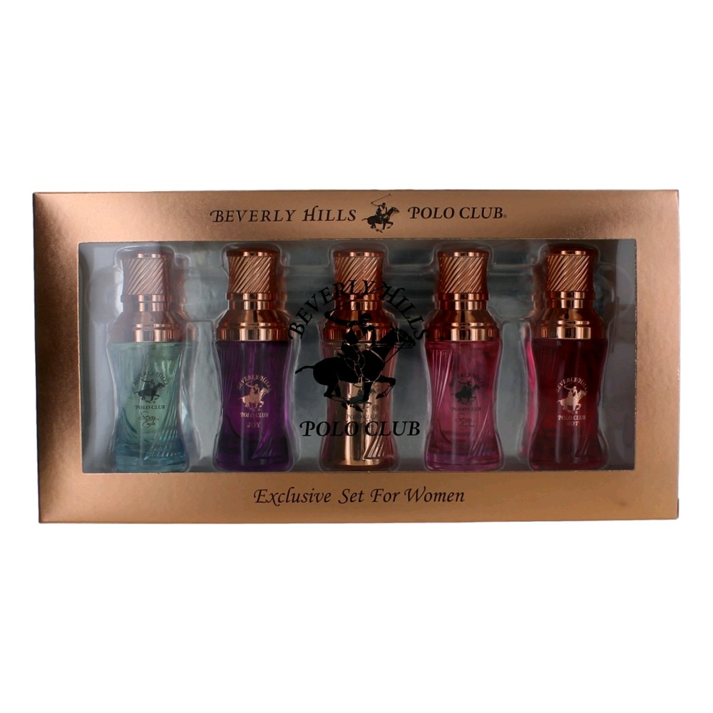 BHPC Rose Gold Collection by Beverly Hills Polo Club 5 Piece Mini Variety Set for Women