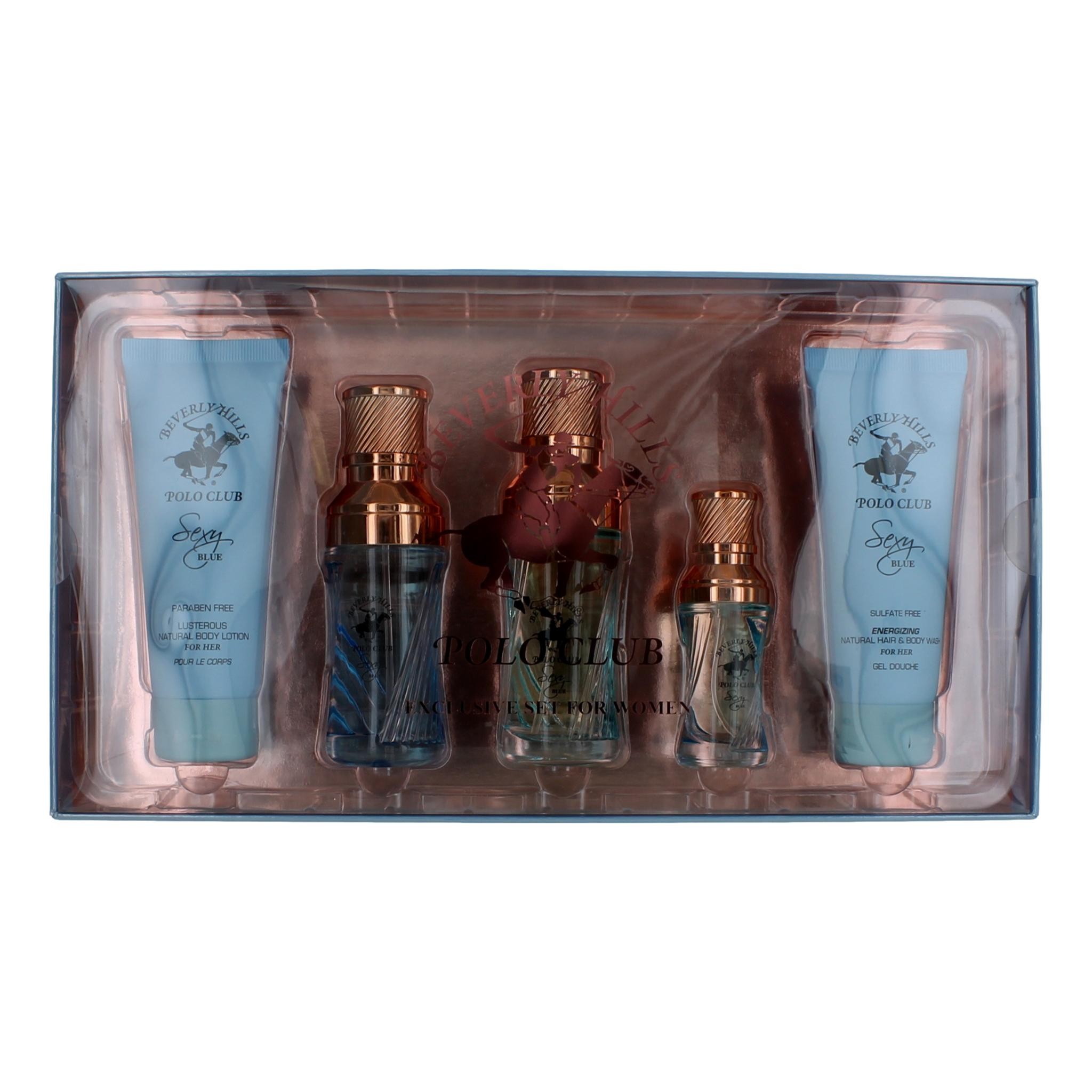 BHPC Sexy Blue by Beverly Hills Polo Club 5 Piece Gift Set for Women