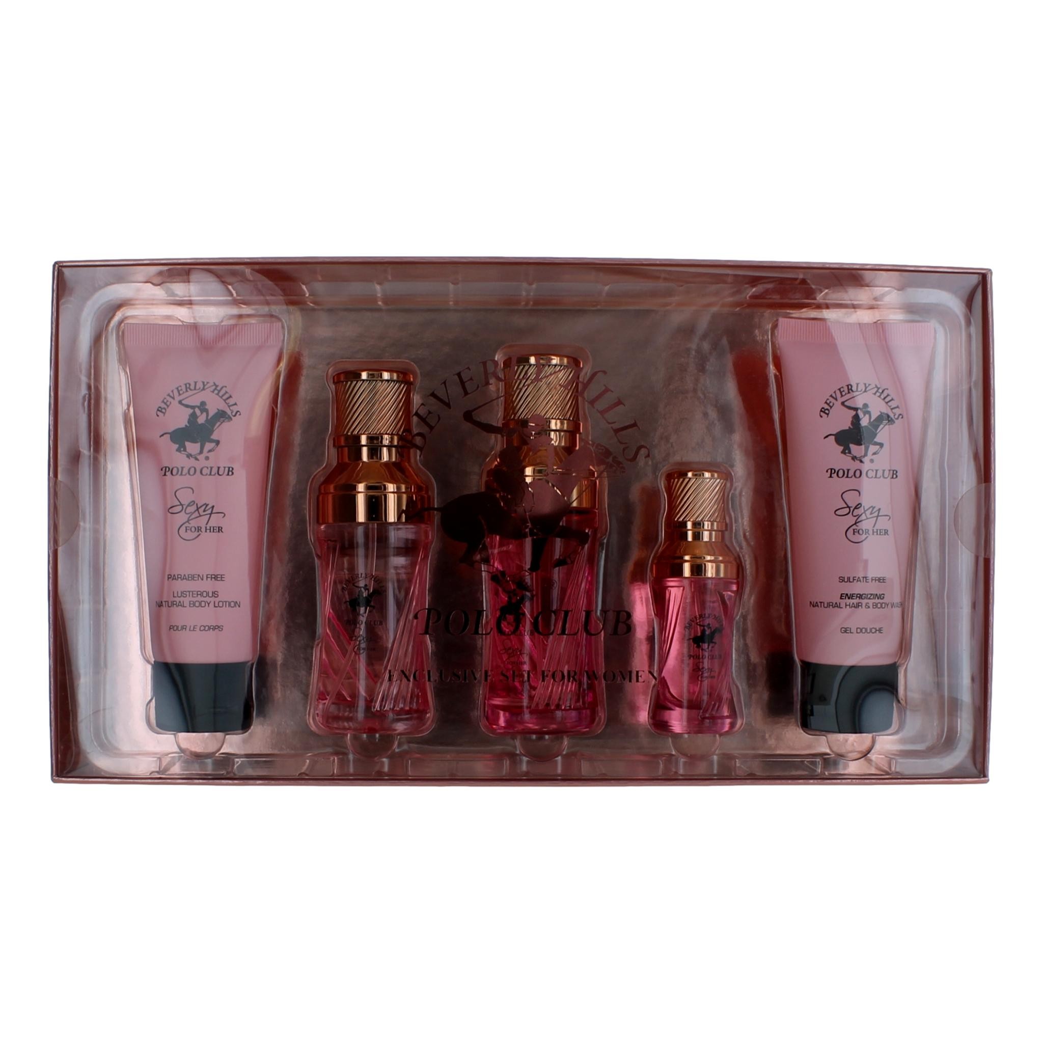 BHPC Sexy by Beverly Hills Polo Club 5 pc Gift Set for Women.