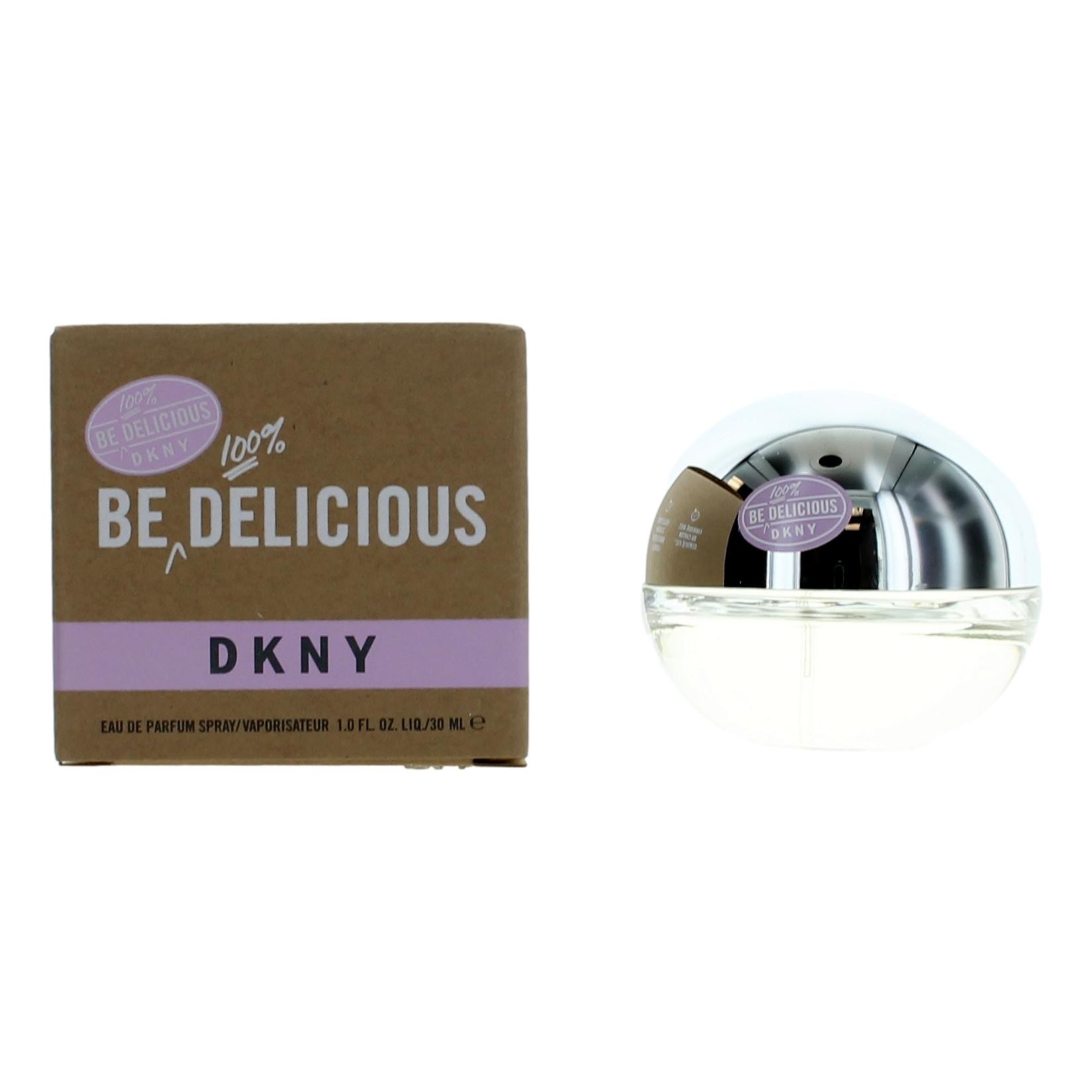 Be 100 pct Delicious DKNY by Donna Karan 1 oz Eau De Parfum Spray for Women