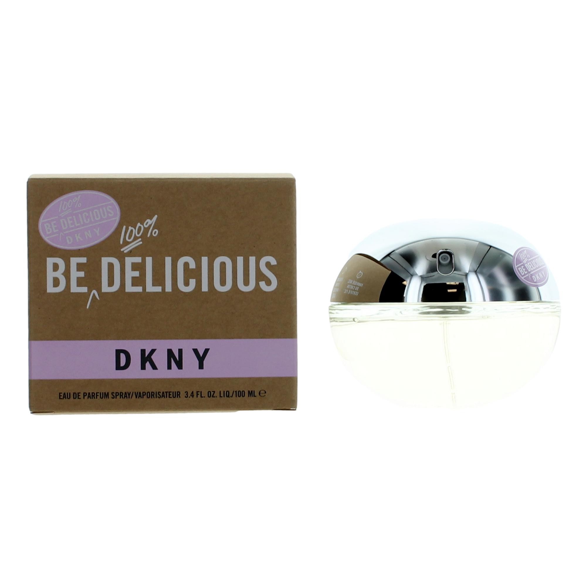 Be 100 pct Delicious DKNY by Donna Karan 3.4 oz Eau de Parfum Spray for Women