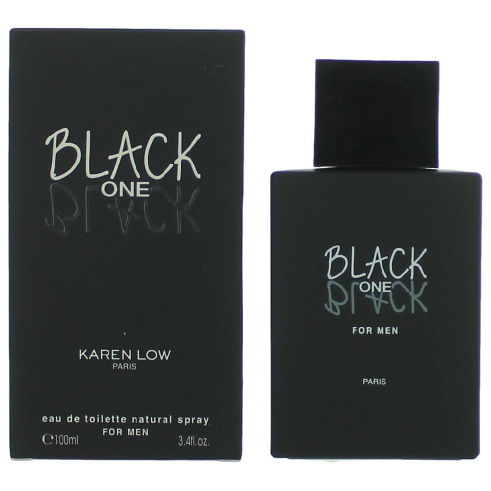 Black One Black by Karen Low 3.4 oz Eau De Toilette Spray for Men
