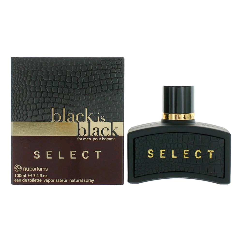 Black is Black Select by NuParfums 3.4 oz Eau De Toilette Spray for Men