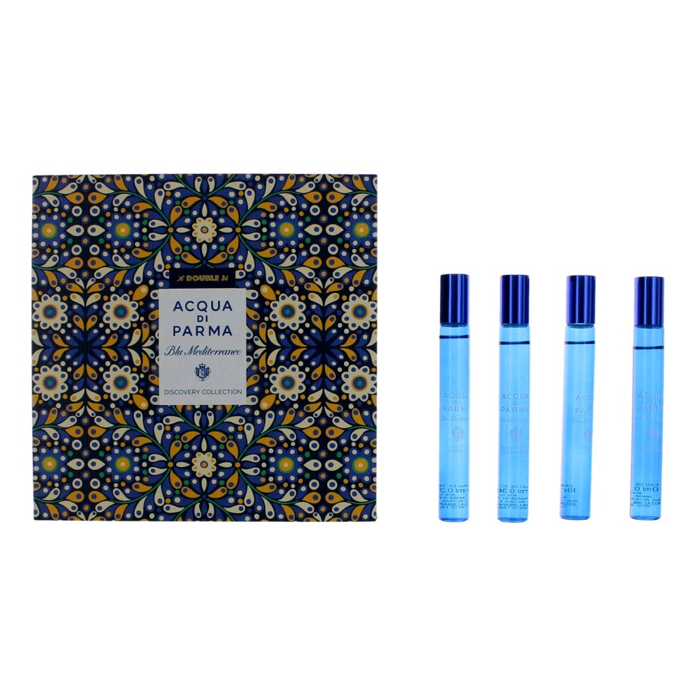 Blu Mediterraneo Discovery Collection by Acqua Di Parma 4 Piece Roll On Set for Unisex
