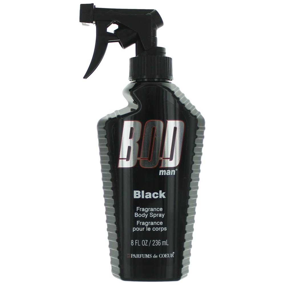 Bod Man Black by Parfums De Coeur 8 oz Frgrance Body Spray for Men