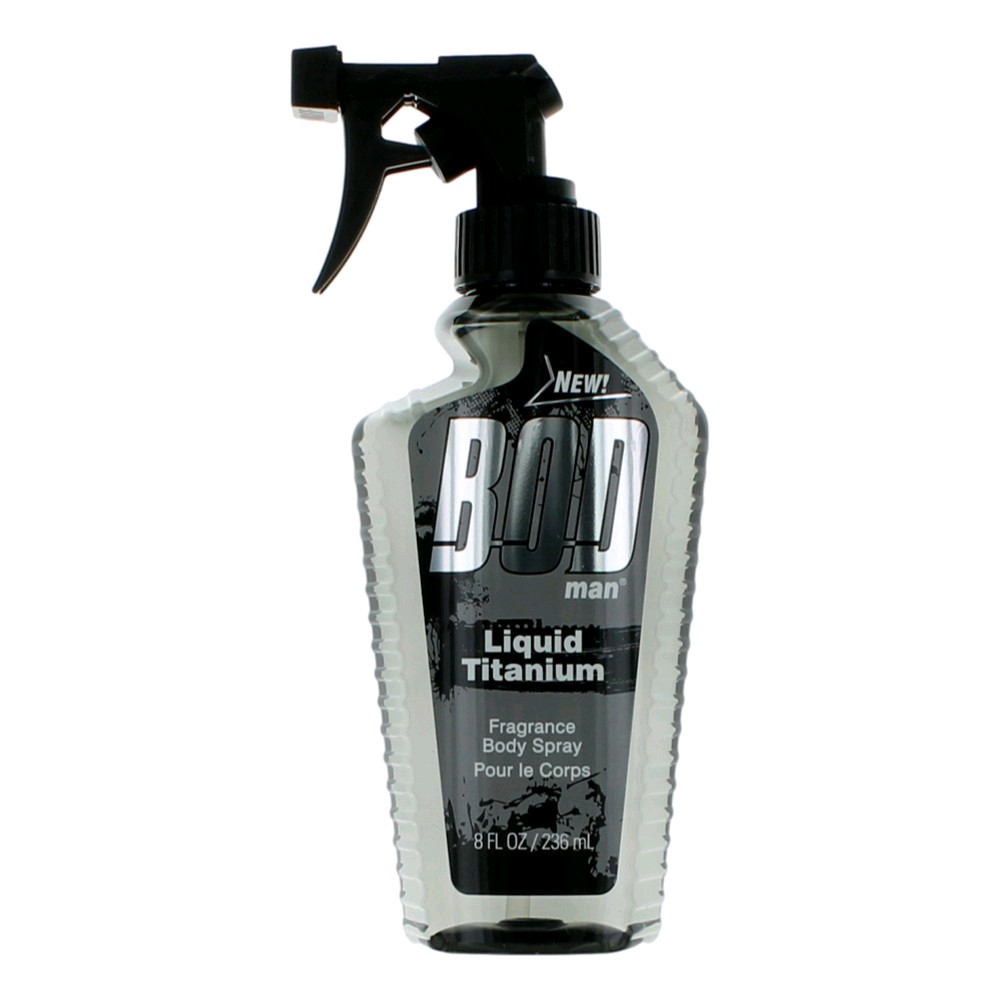 Bod Man Liquid Titanium by Parfums De Coeur 8 oz Frgrance Body Spray for Men