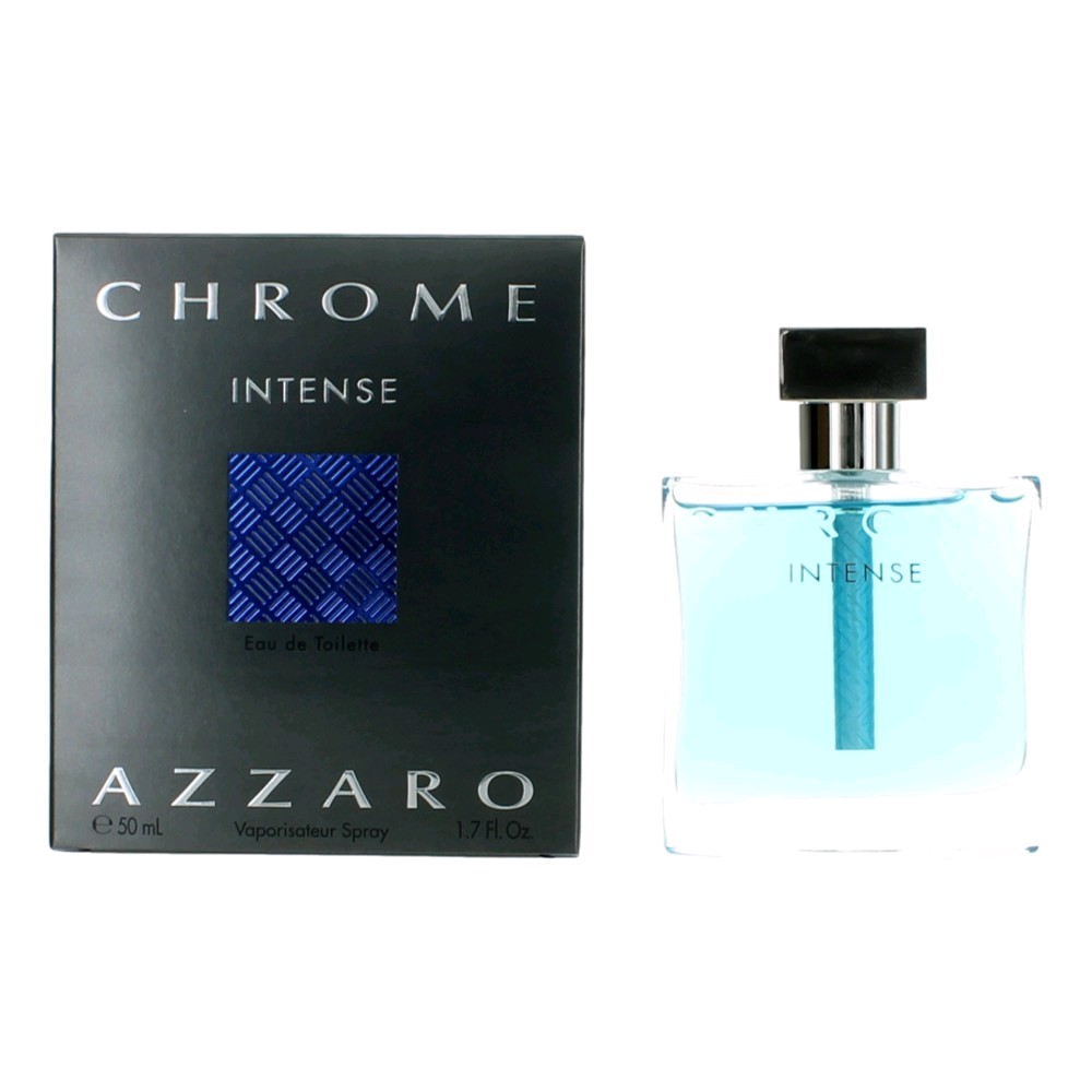 Chrome Intense by Azzaro 1.7 oz Eau De Toilette Spray for Men
