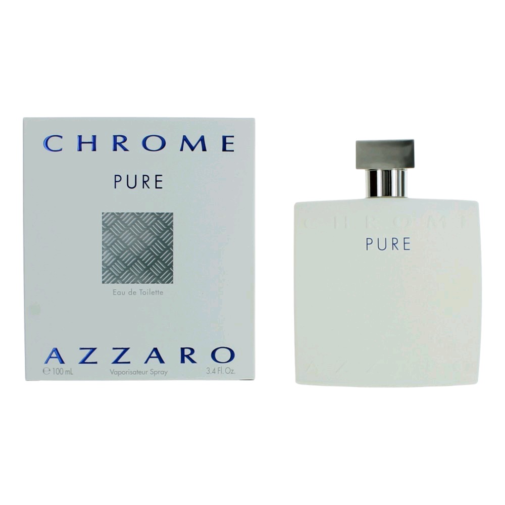 Chrome Pure by Azzaro 3.4 oz Eau De Toilette Spray for Men