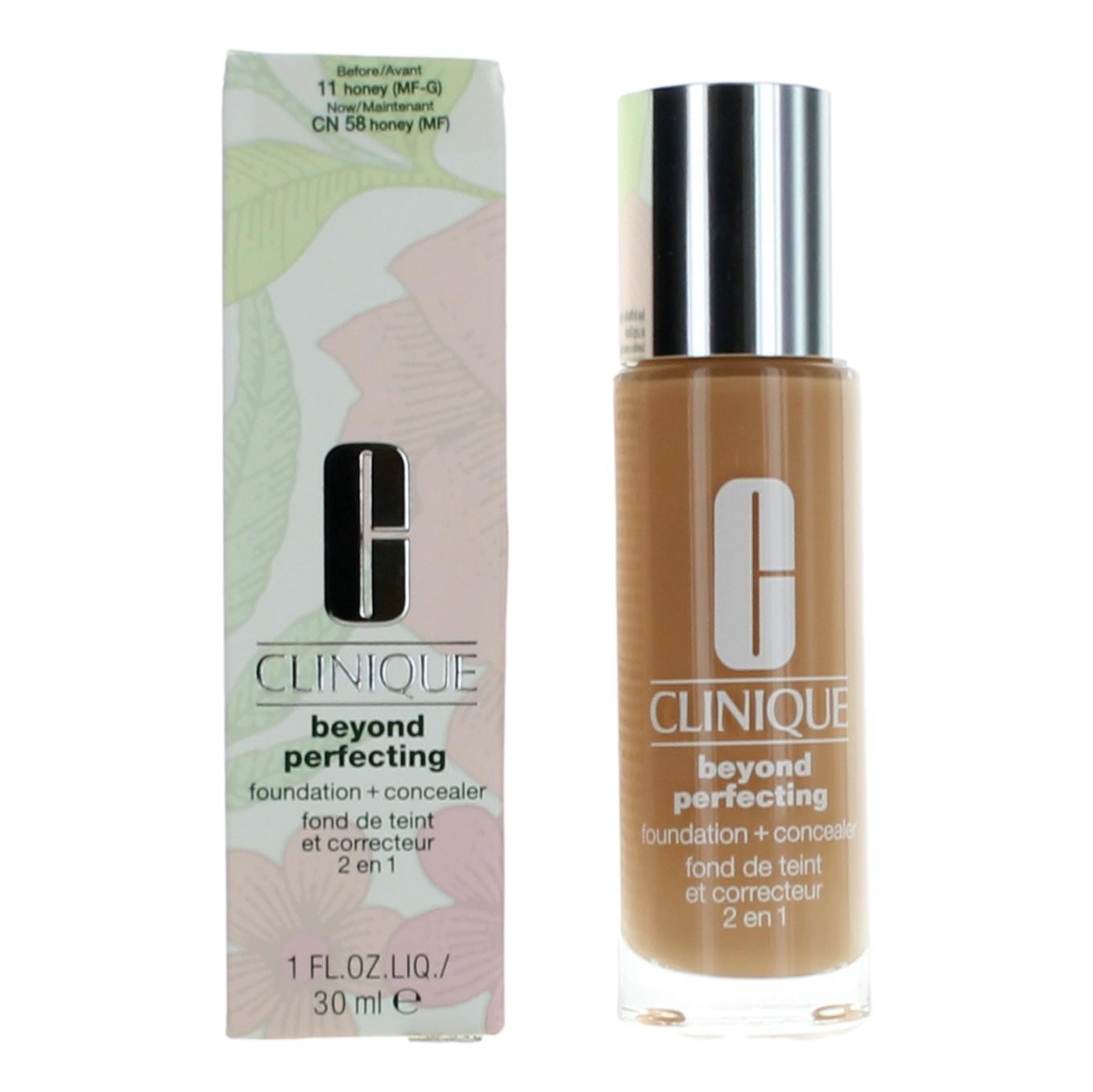 Clinique Beyond Perfecting by Clinique 1 oz Foundation + Concealer - CN 58 Honey