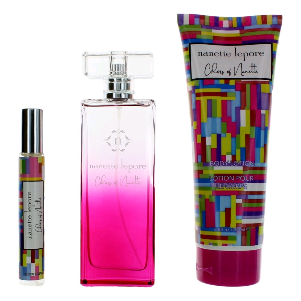 Colors of Nanettte by Nanette Lepore 3 Piece Gift Set for Women