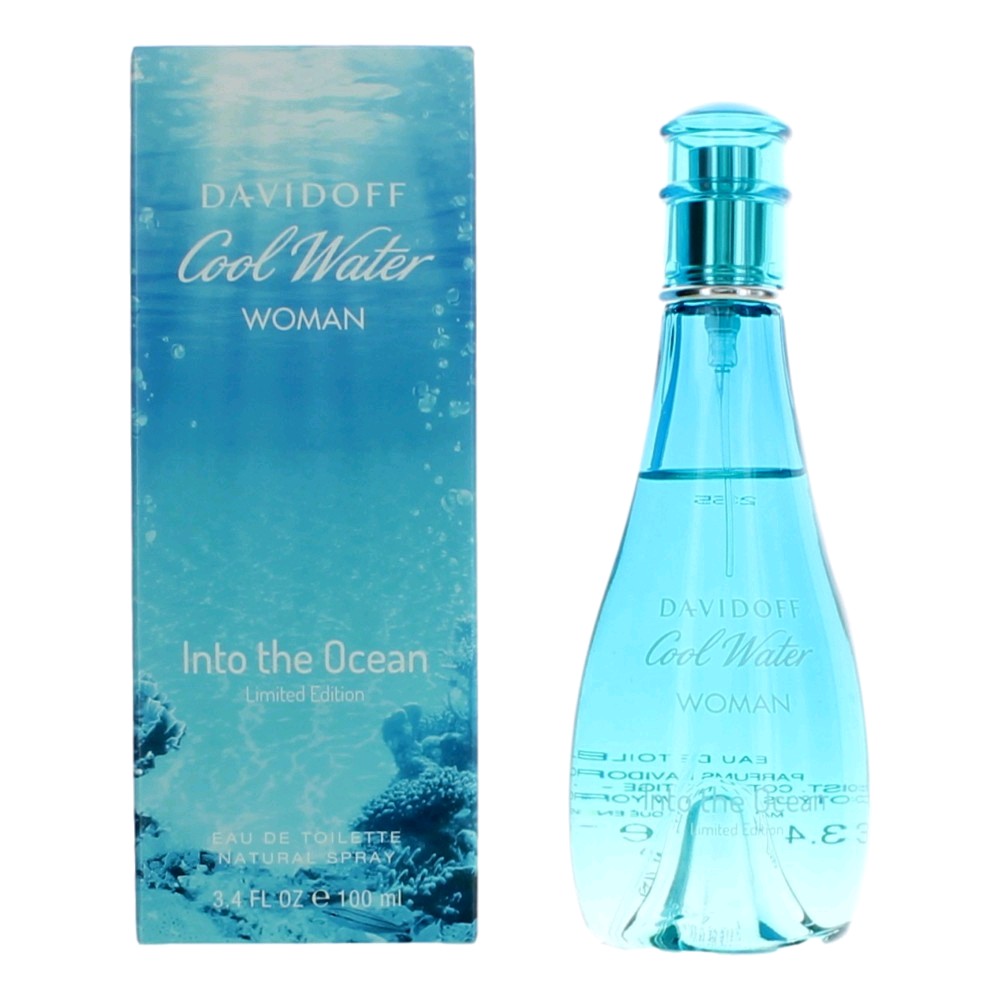 Cool Water Into the Ocean by Davidoff 3.4 oz Eau De Toilette Spray for Women