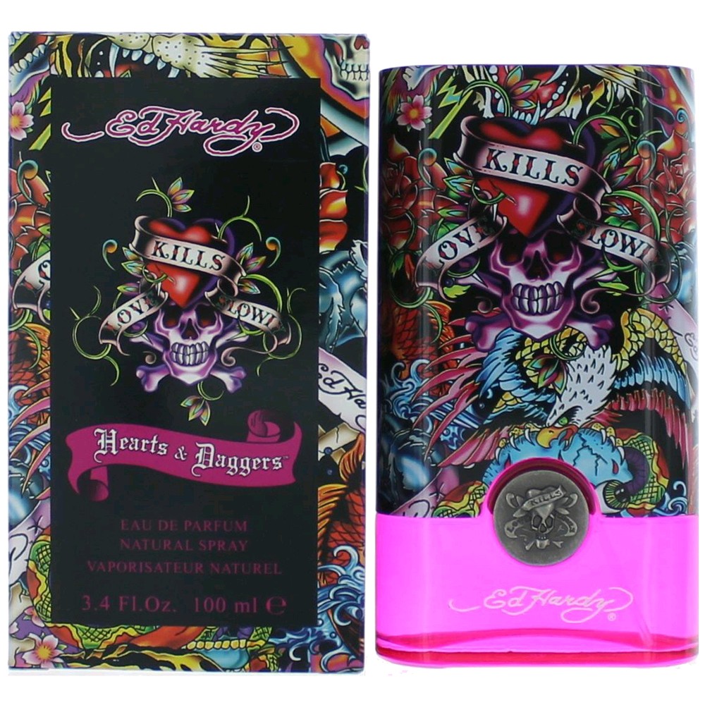 Ed Hardy Hearts & Daggers by Christian Audigier 3.4 oz Eau De Parfum Spray for Women