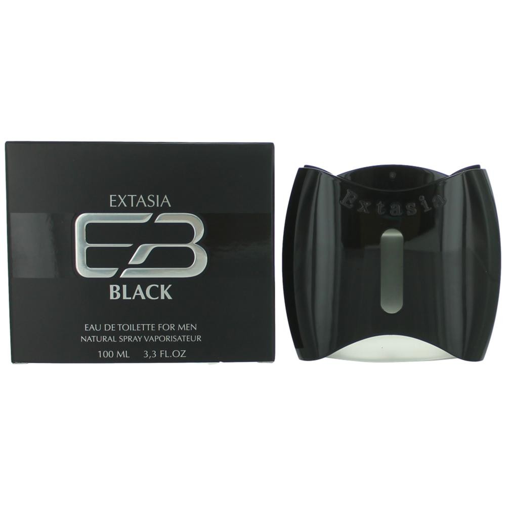 Extasia Black by New Brand 3.3 oz Eau De Toilette Spray for Men