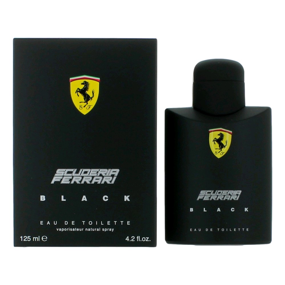 Ferrari Black by Scuderia Ferrari 4.2 oz Eau De Toilette Spray for Men