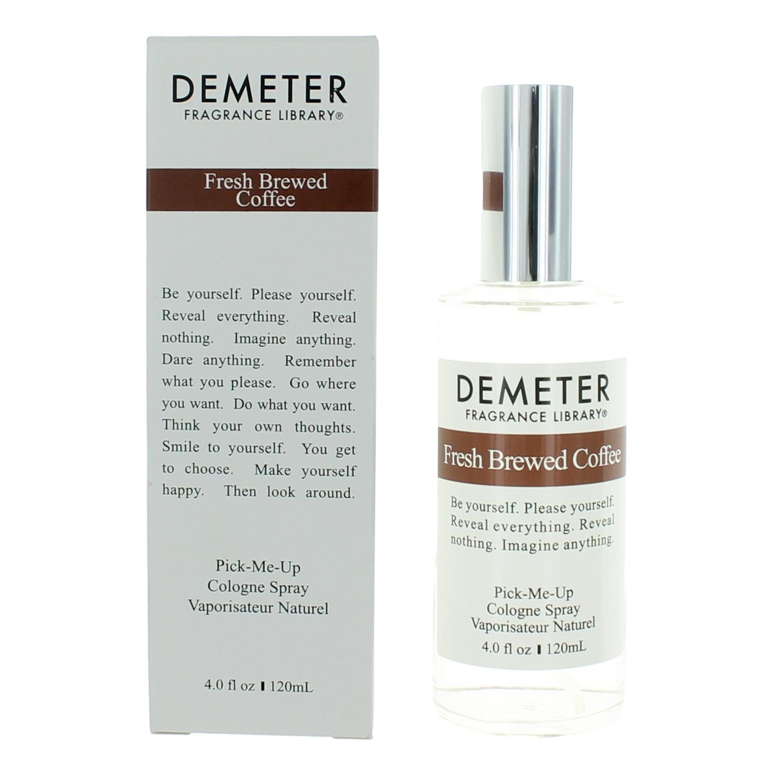 Fresh Brewed Coffee by Demeter 4 oz Pick-Me-Up Cologne Spray for Unisex