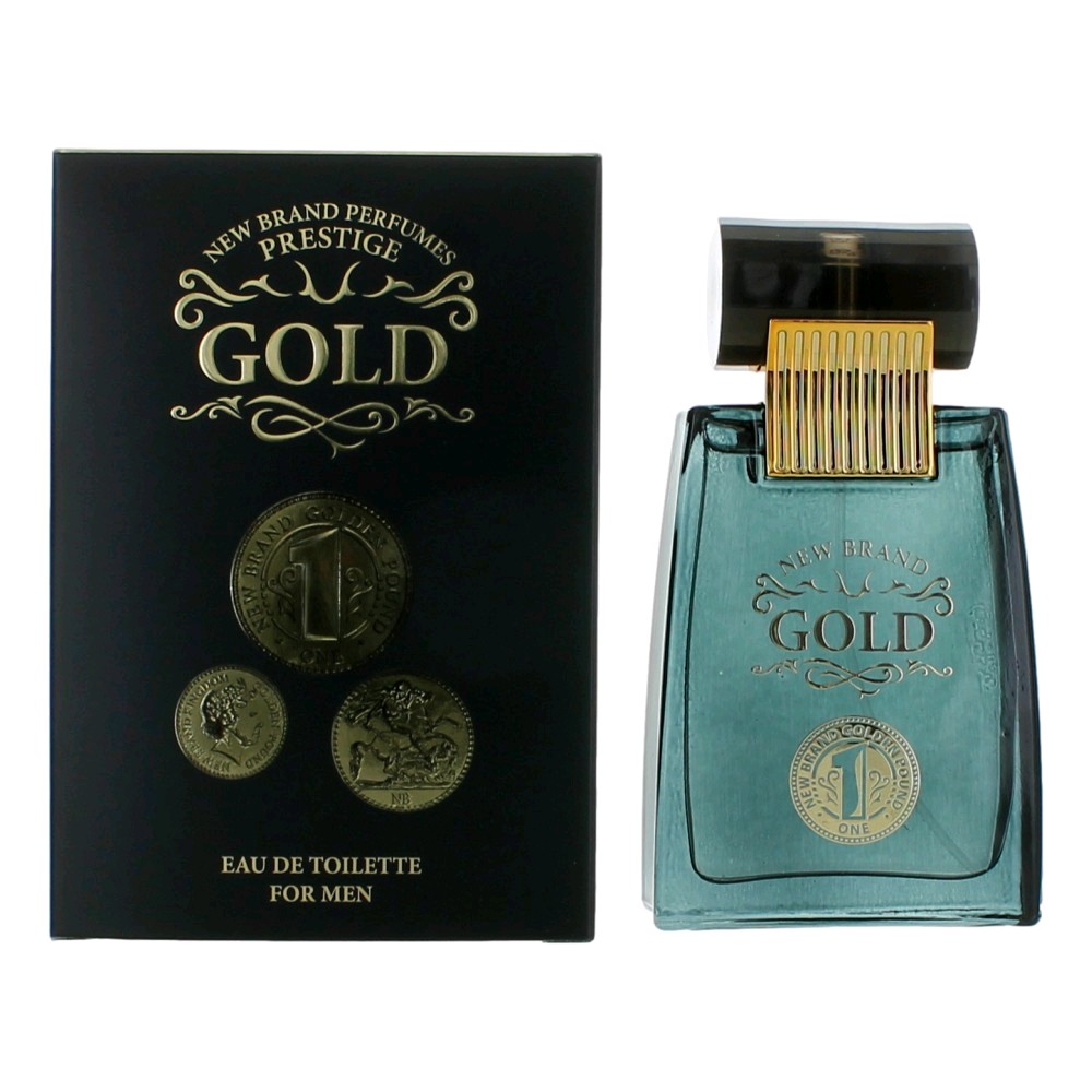 Gold by New Brand 3.3 oz Eau De Toilette Spray for Men