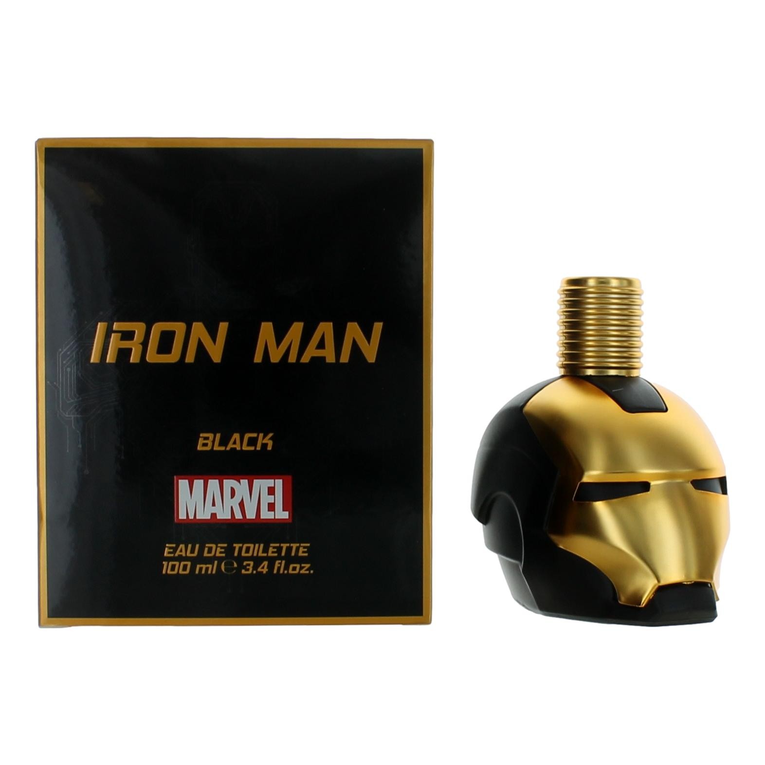 Iron Man Black by Iron Man 3.4 oz Eau de Toilette Spray for Men