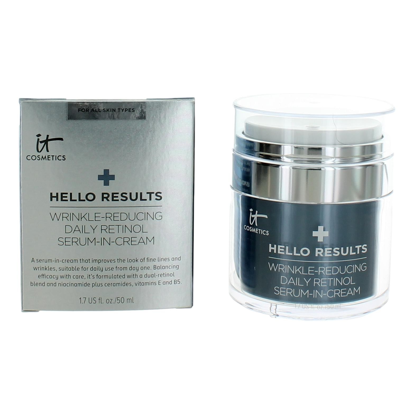 It Cosmetics Hello Results by It Cosmetics 1.7 oz Wrinkle Reducing Daily Retinol Serum in Cream