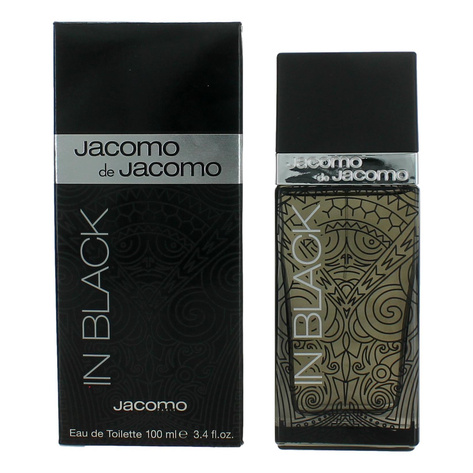 Jacomo In Black by Jacomo 3.4 oz Eau De Toilette Spray for Men