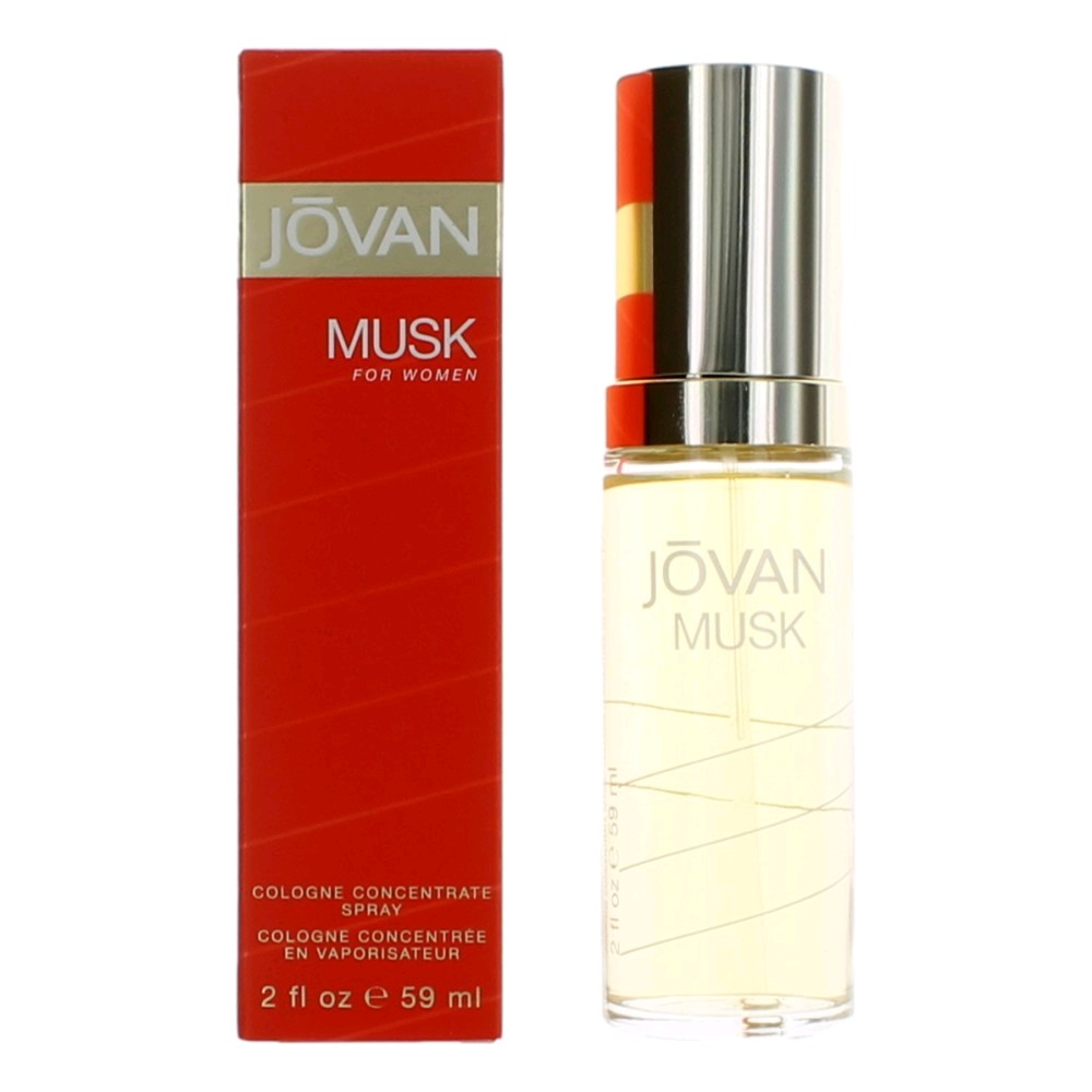 Jovan Musk by Coty 2 oz Cologne Concentrate Spray for Women