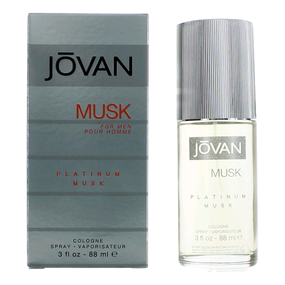 Jovan Platinum Musk by Jovan 3 oz Eau De Cologne Spray for Men