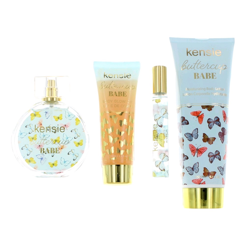 Kensie Buttercup Babe by Kensie 4 Piece Gift Set for Women