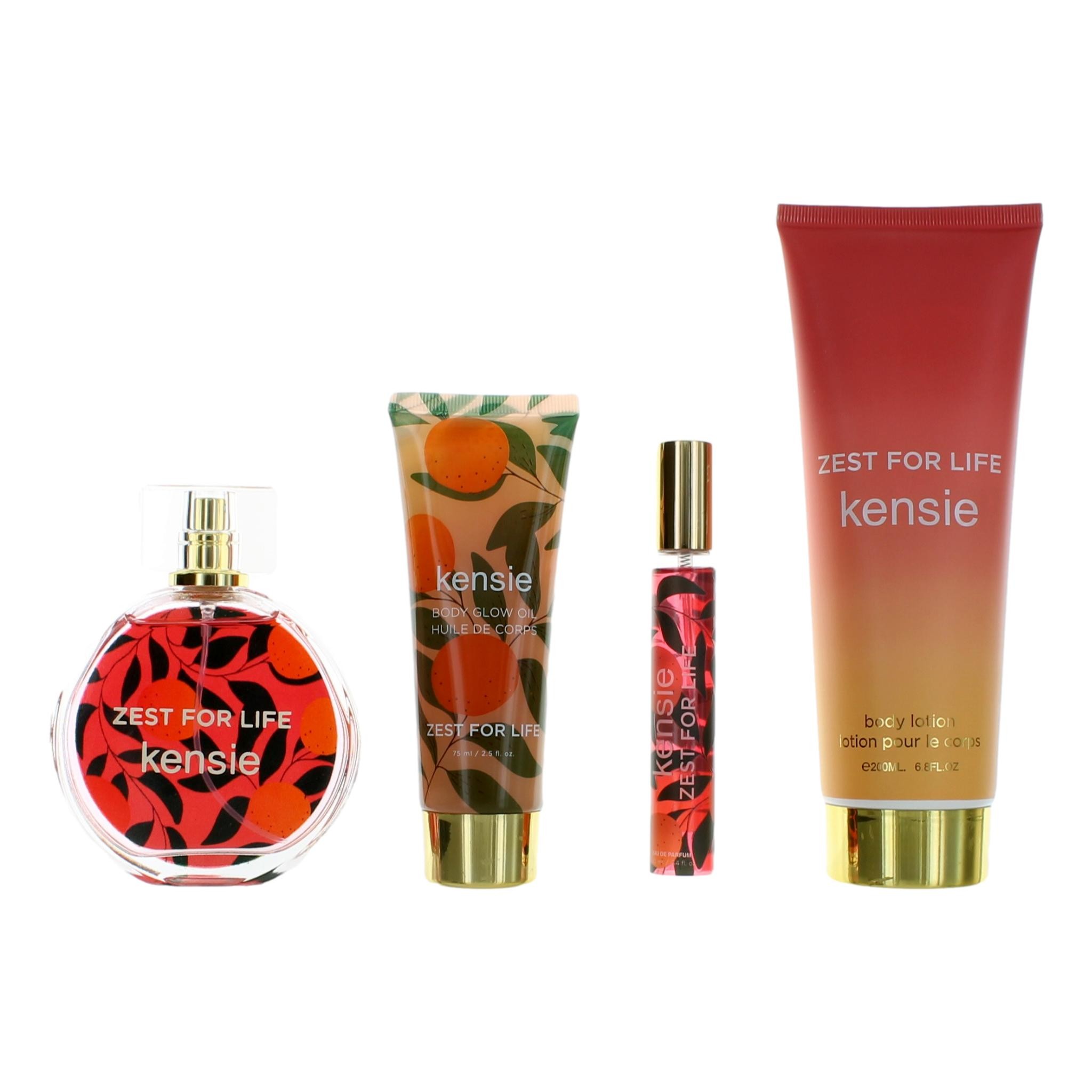 Kensie Zest For Life by Kensie 4 Piece Gift Set for Women