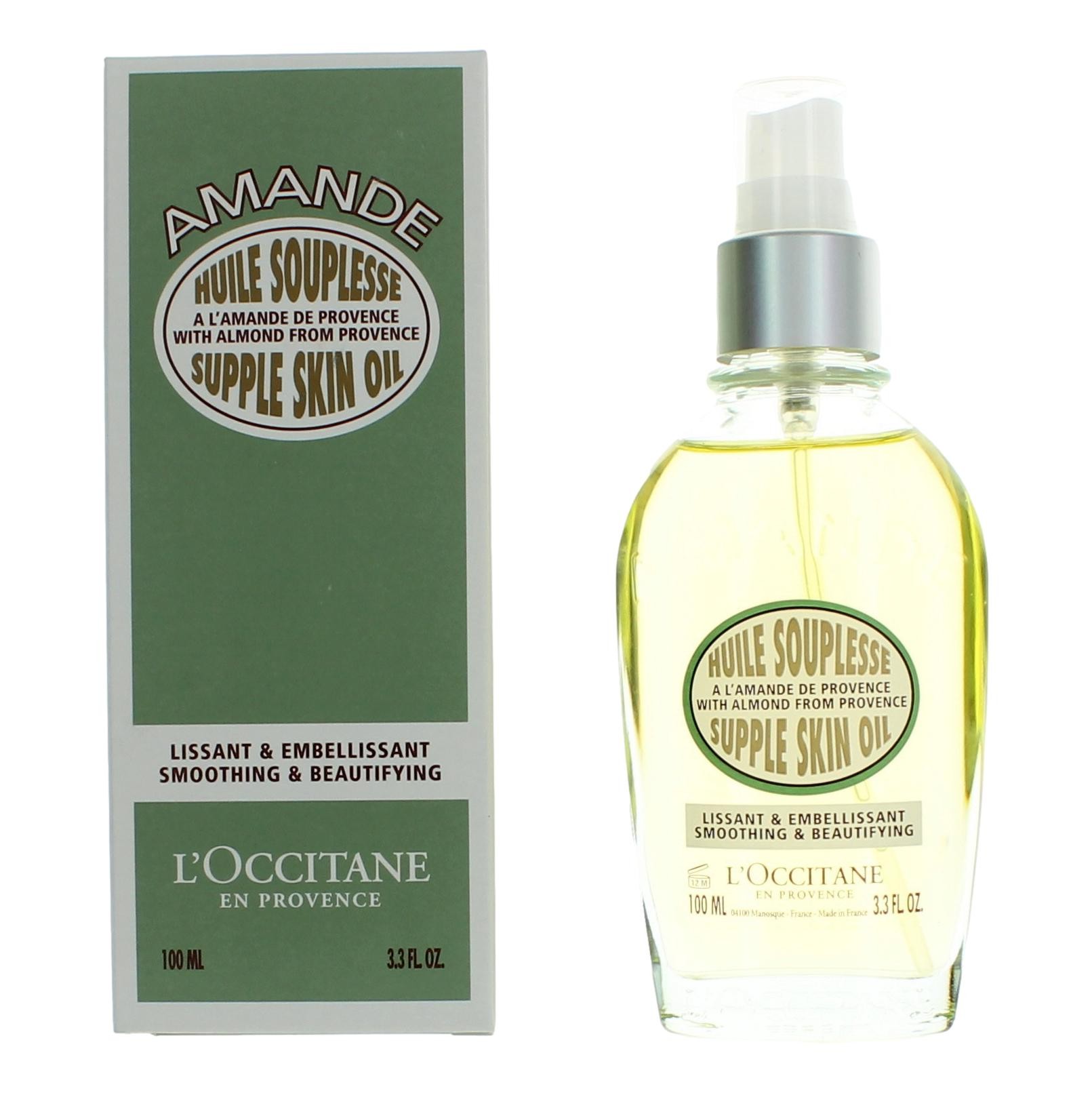 L'Occitane Almond Smoothing and Beautifying by L'Occitane 3.3 oz Supple Skin Oil for Unisex