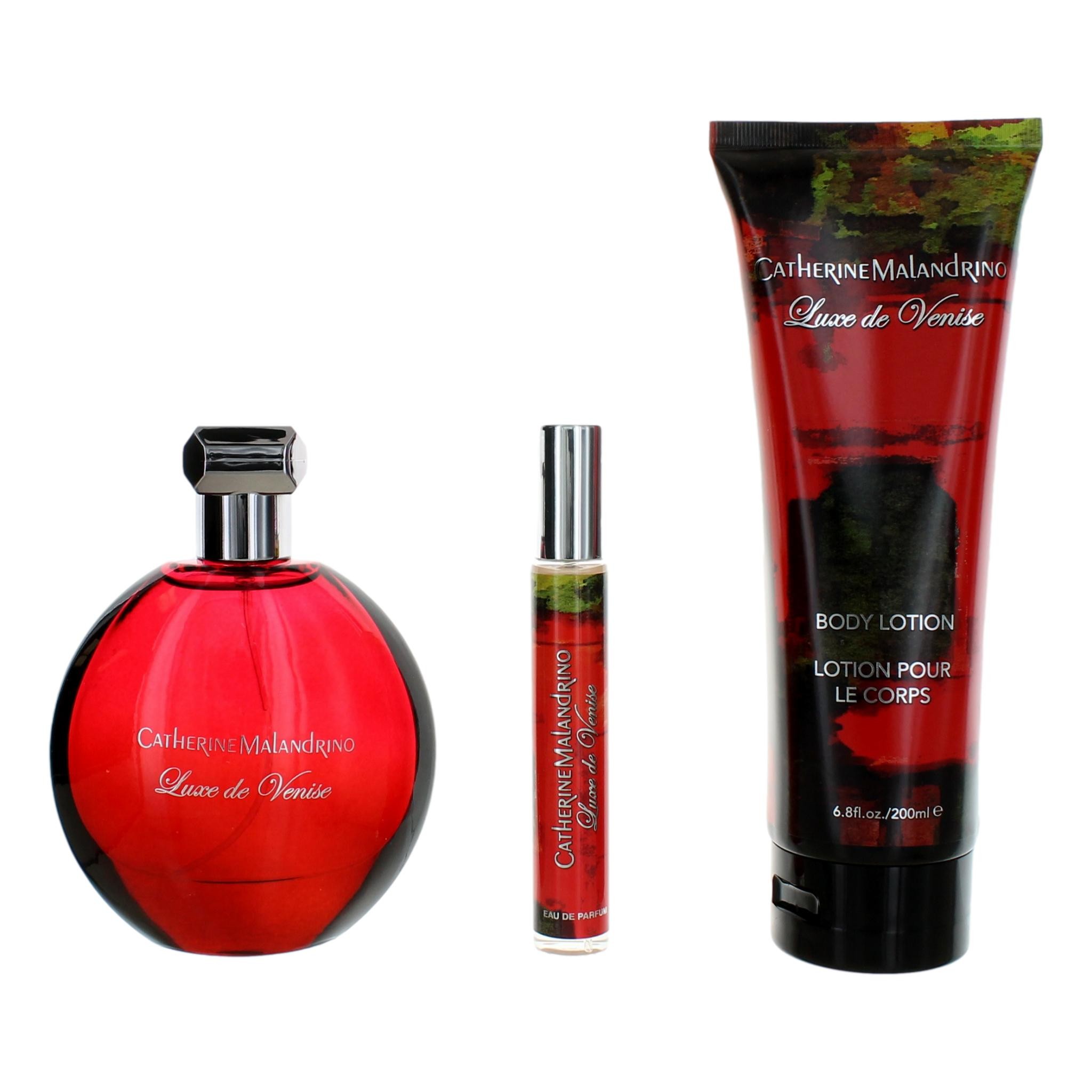 Luxe De Venice by Catherine Malandrino 3 Piece Gift Set for Women