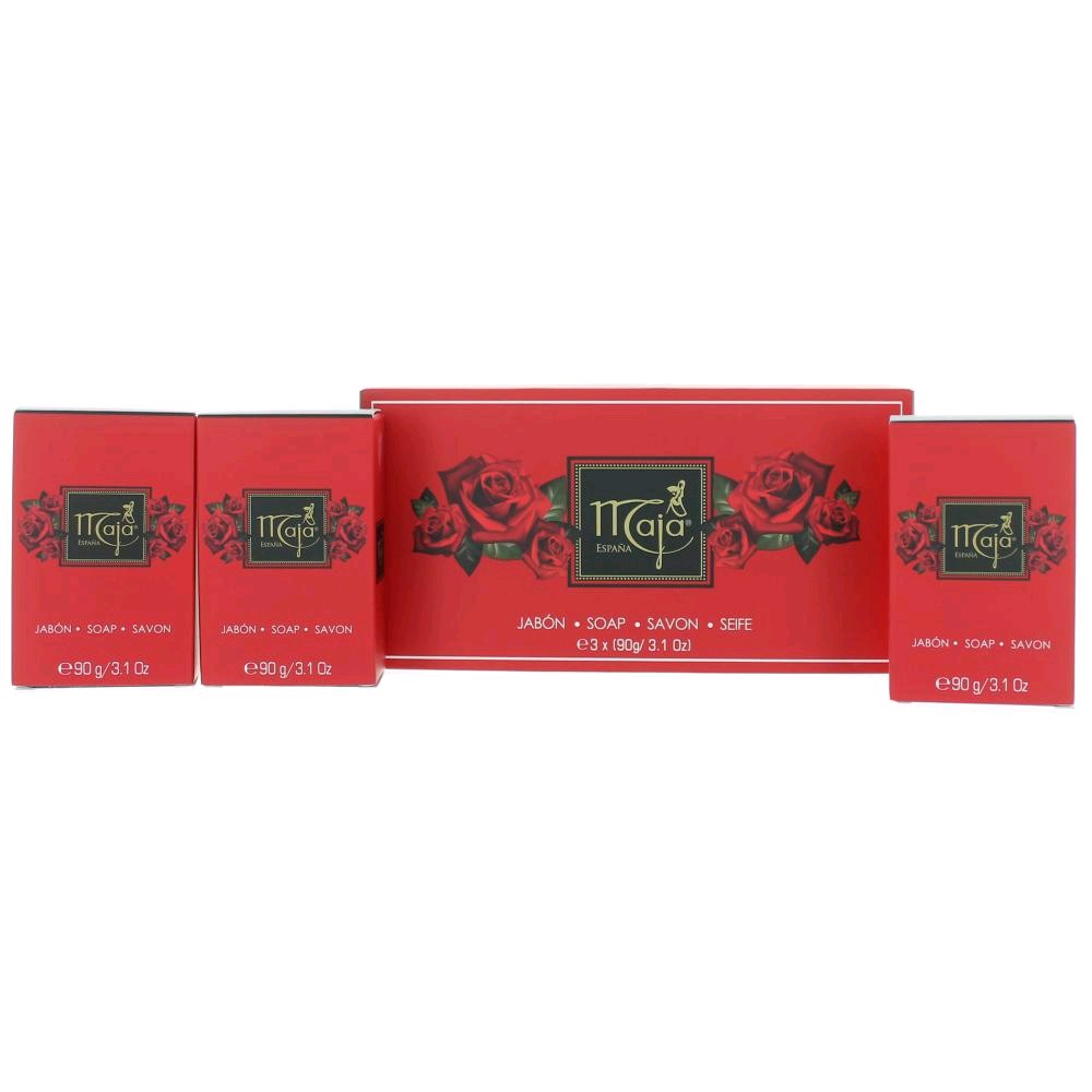 Maja by Maja Pack of 3 Soaps x 3.1 oz Each for Women