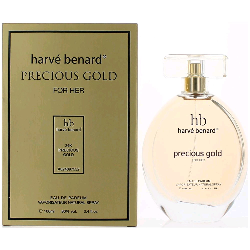 Precious Gold by Harve Bernard 3.4 oz Eau De Parfum Spray for Women