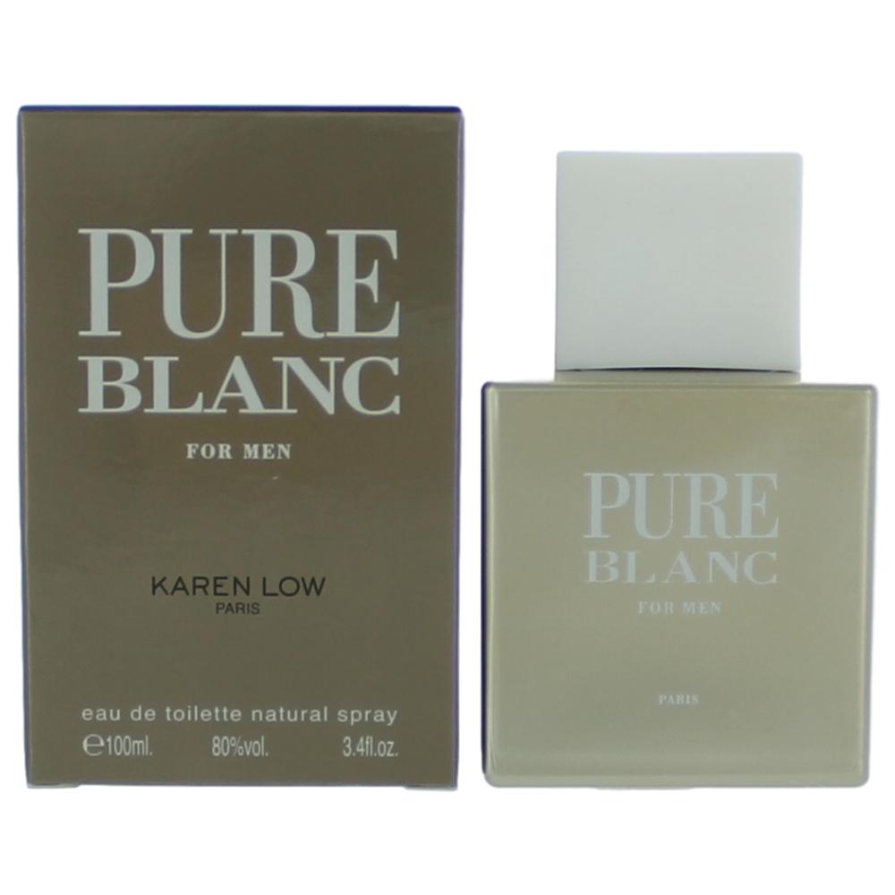 Pure Blanc by Karen Low 3.4 oz Eau De Toilette Spray for Men