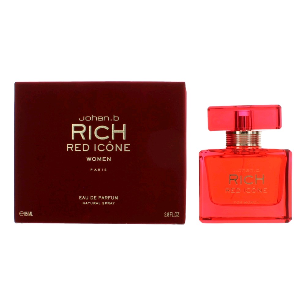 Rich Icone Red by Johan B 2.8 oz Eau De Parfum Spray for Women
