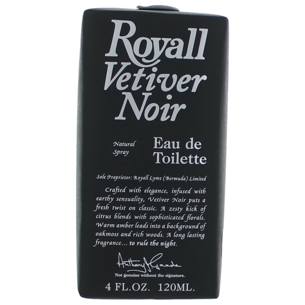 Royall Vetiver Noir by Royall Fragrance 4 oz Eau De Toilette Spray for Men