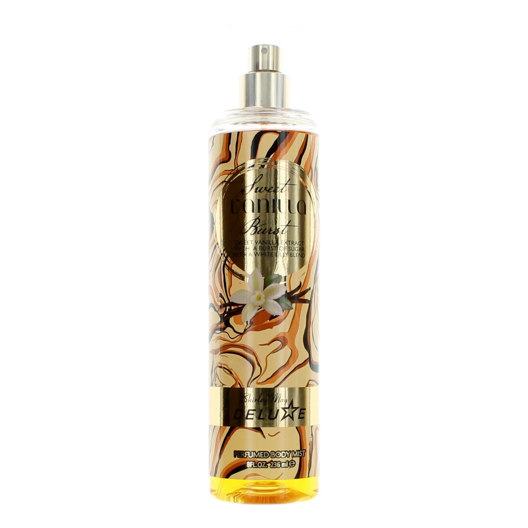 Sweet Vanilla Burst by Shirley May Deluxe 8 oz Perfumed Body Mist for Women