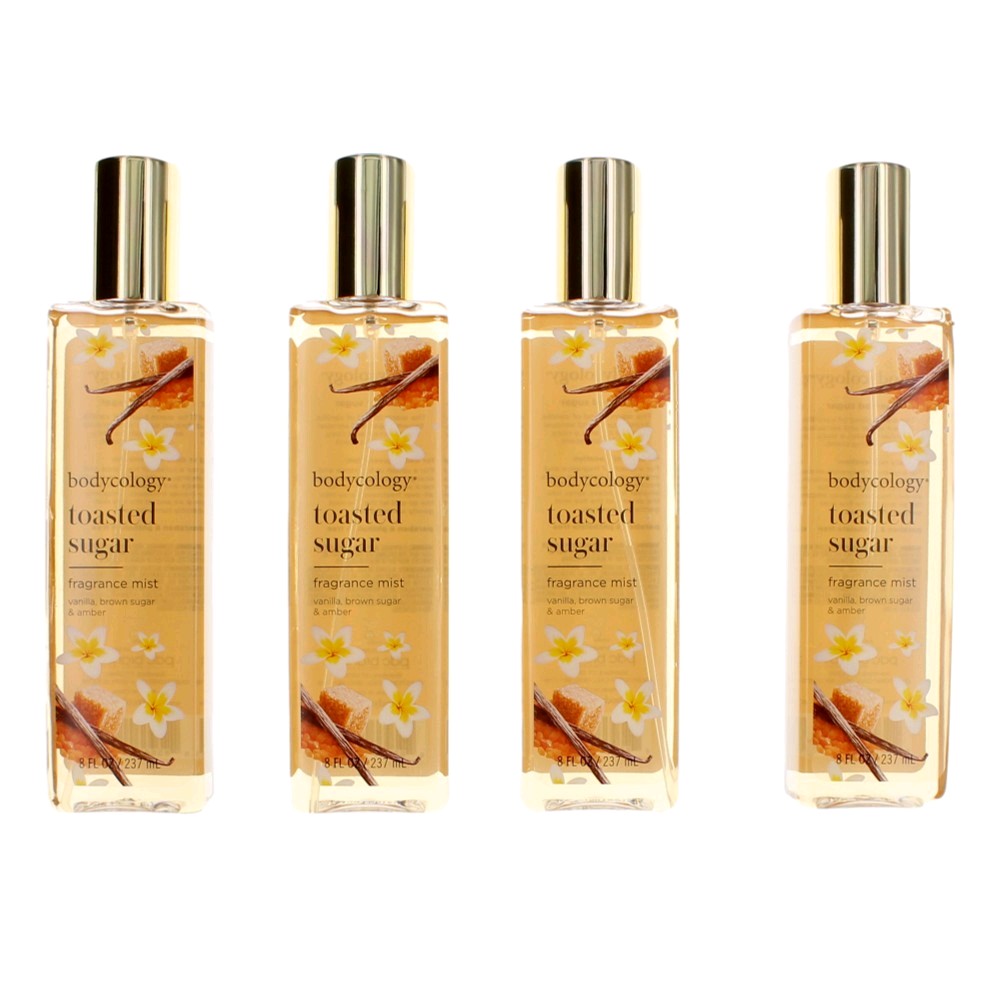 Toasted Sugar by Bodycology 4 Pack 8 oz Fragrance Mist for Women