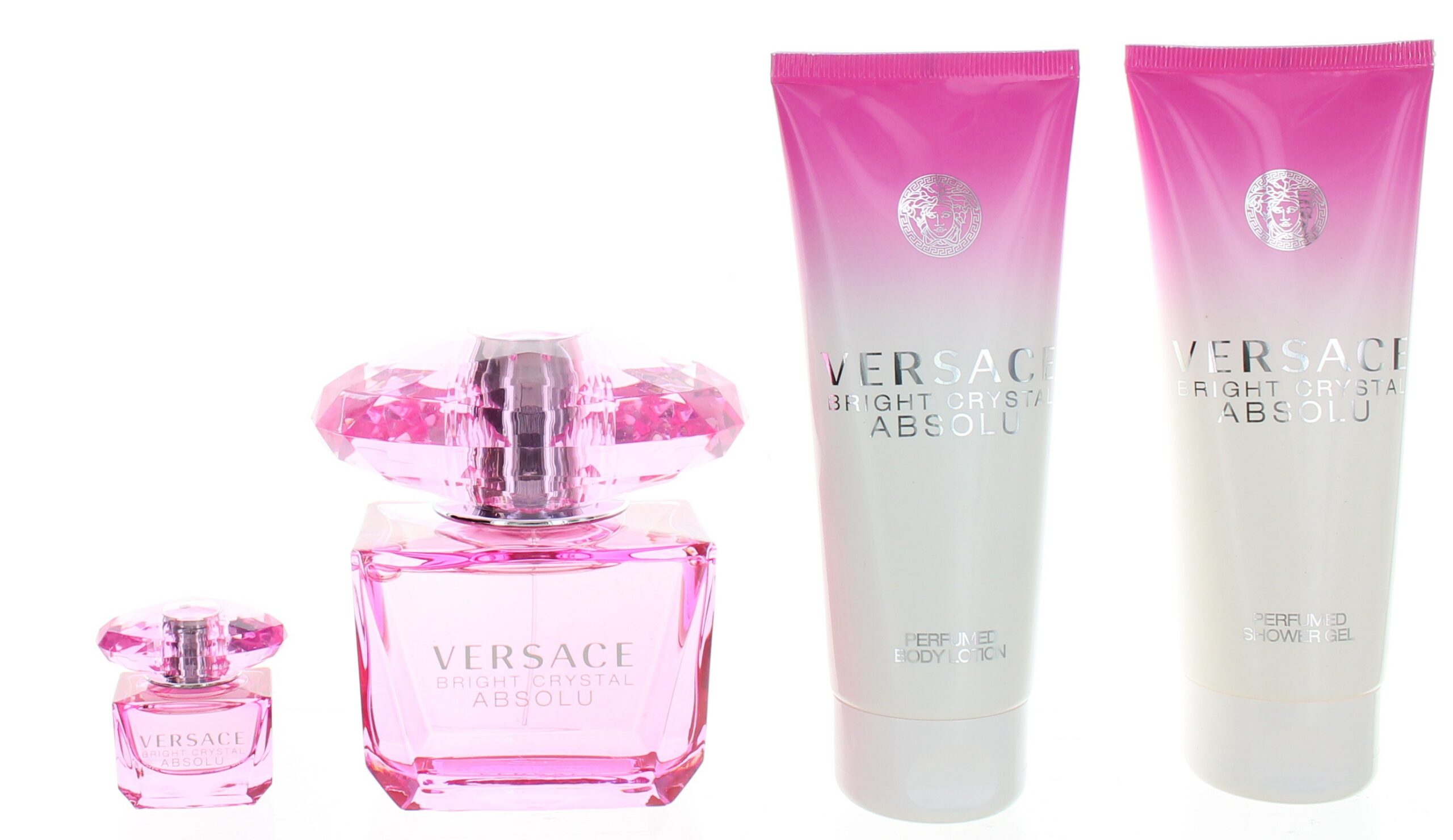 Versace Bright Crystal Absolu by Versace 4 Piece Gift Set for Women