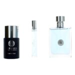 Versace Pour Homme by Versace 3 Piece Gift Set for Men with Deodorant Stick